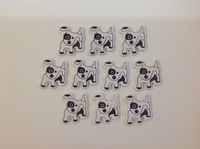 Boyle - Painted Wood Shapes - Dogs